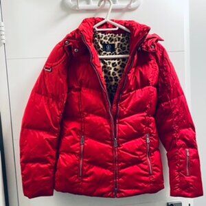 Bogner Women's Ski Jacket Feather Down - Crimson Red